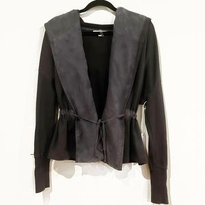 Young fabulous & broke hooded wrap sweater NWT